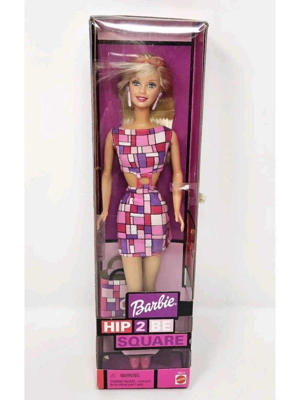 Y2K Collectible Retro Look Barbie Hip 2 Be Square 2000 Mattel New In Box # 28313